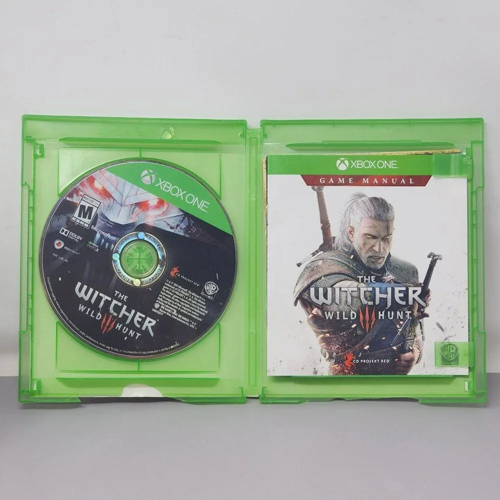 The Witcher 3: Wild Hunt Xbox One Game With Manual & Soundtrack‎ Untested